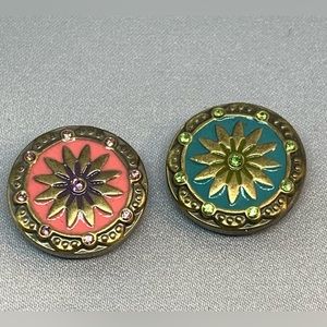SALE - 💗Compass Design - Ginger Snaps & Co. Bronze Snap Button Charms Set of 2